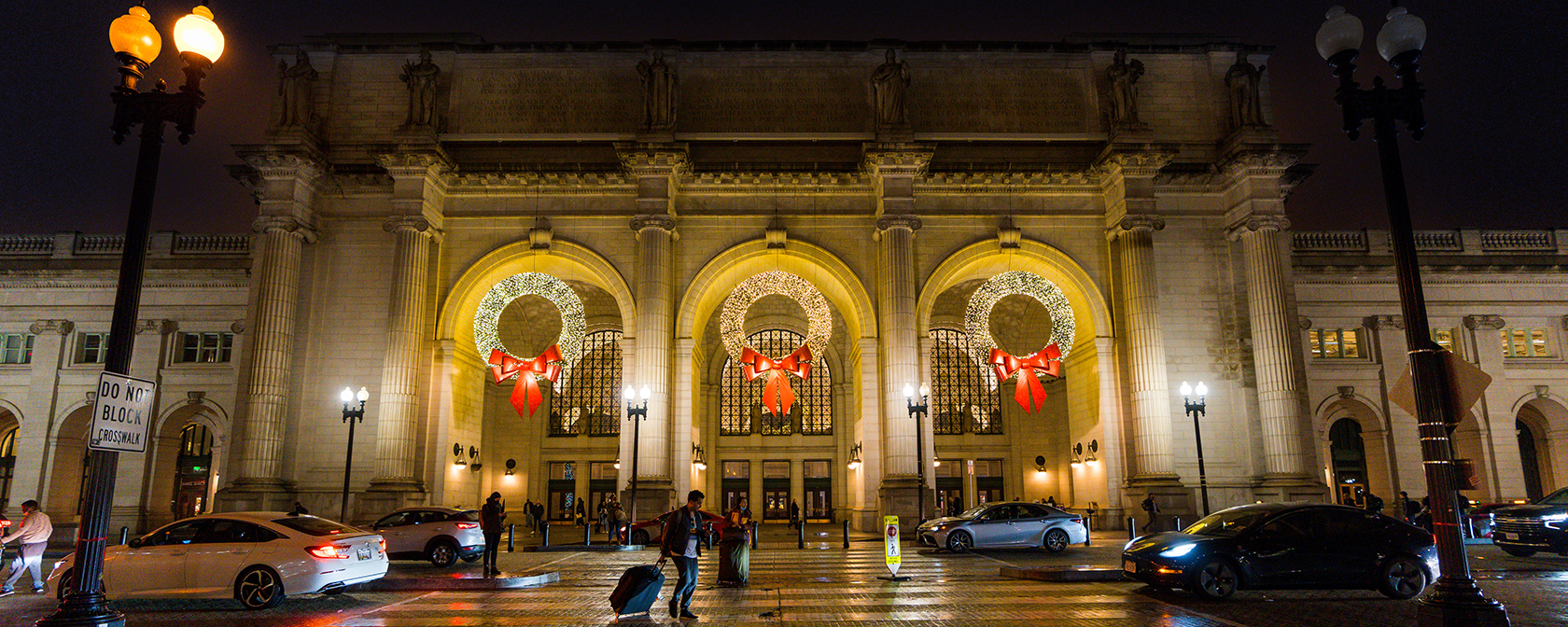 Union Station during holidays